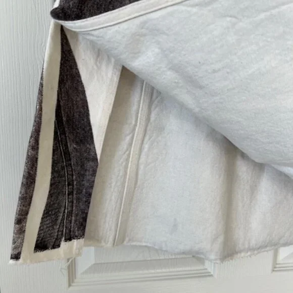 TORY BURCH Overprinted Deconstructed Denim Skirt (NWT) - Picture 5 of 7